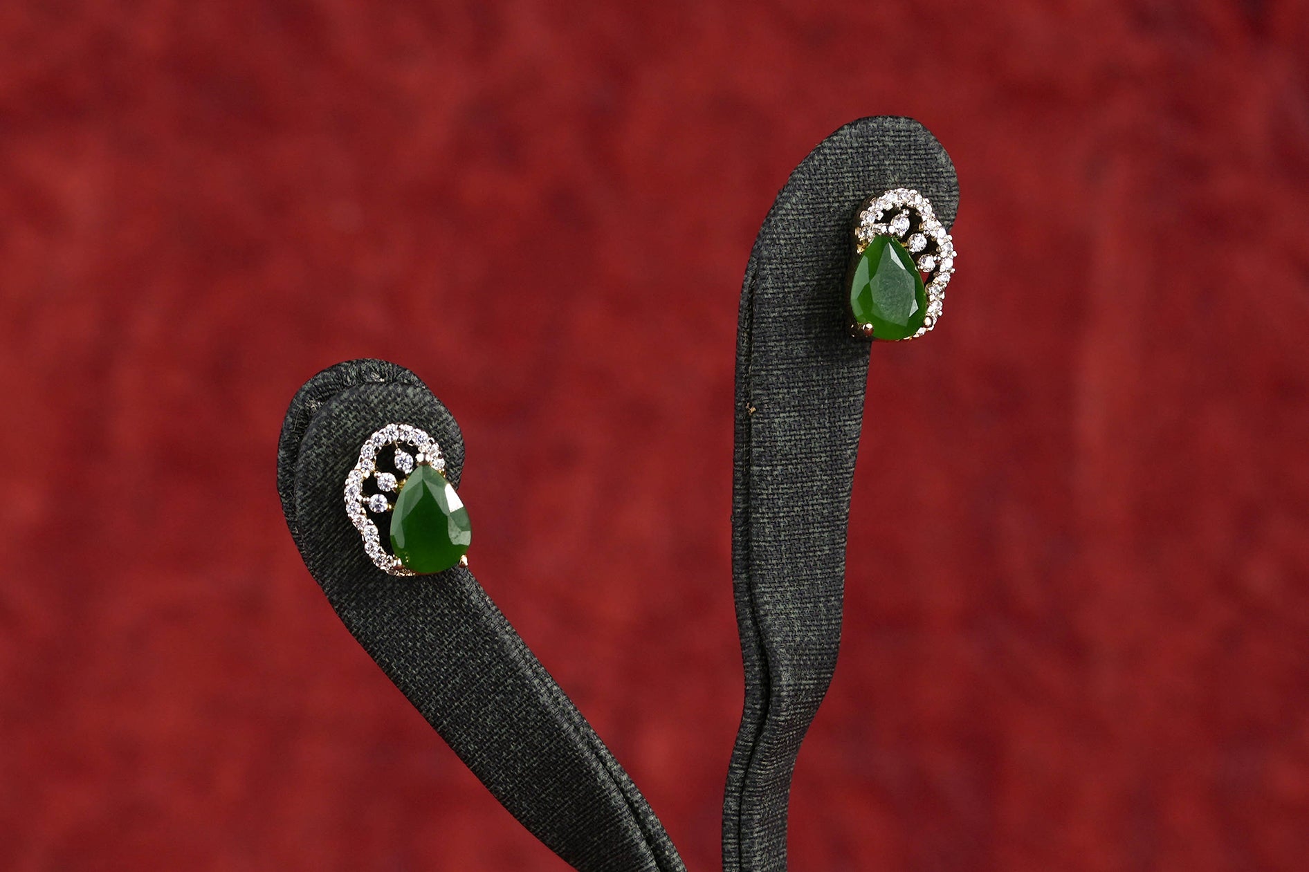 Gold Plated Cubic Zirconia (CZ) Stud Earring