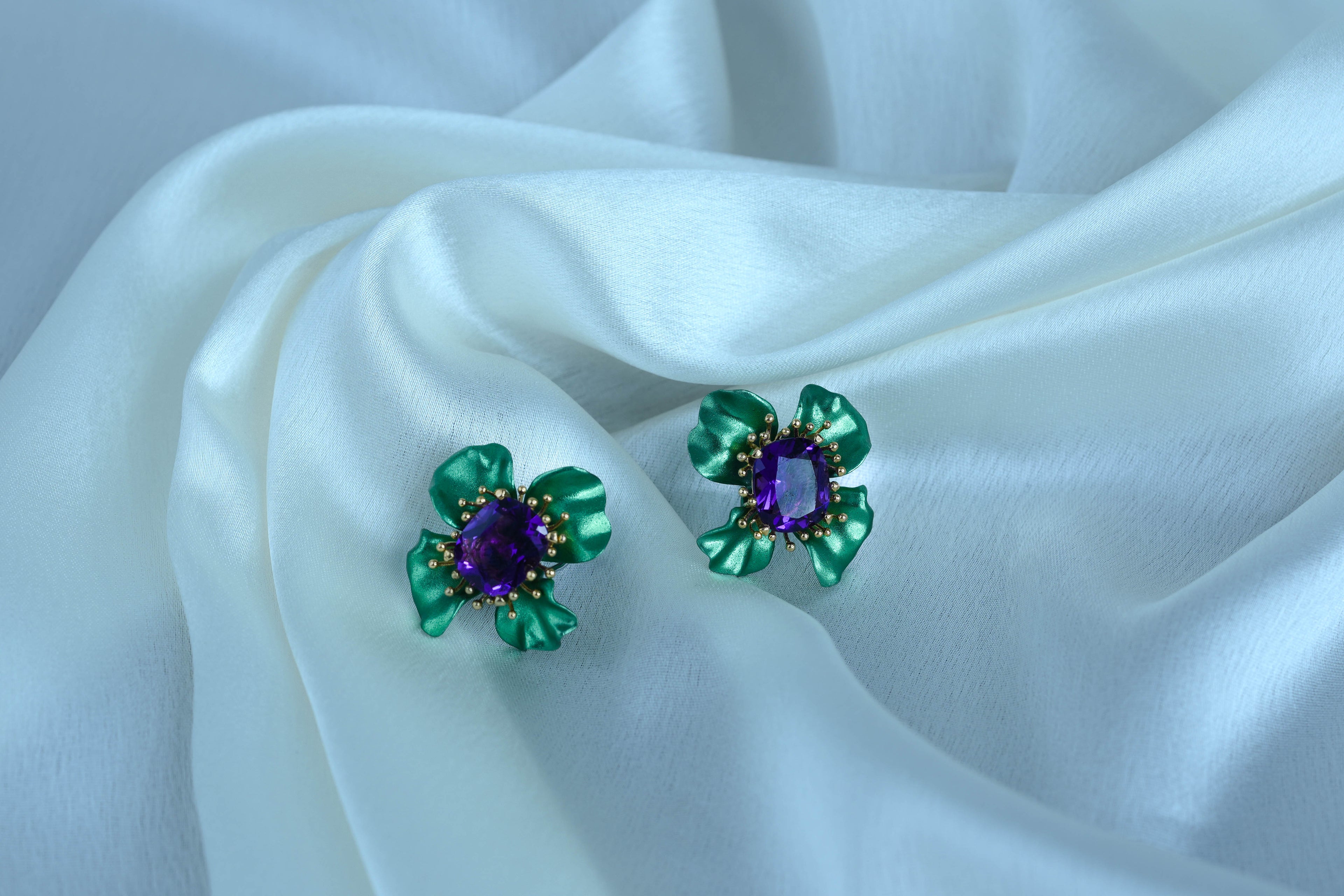 Verdant Violet Stud