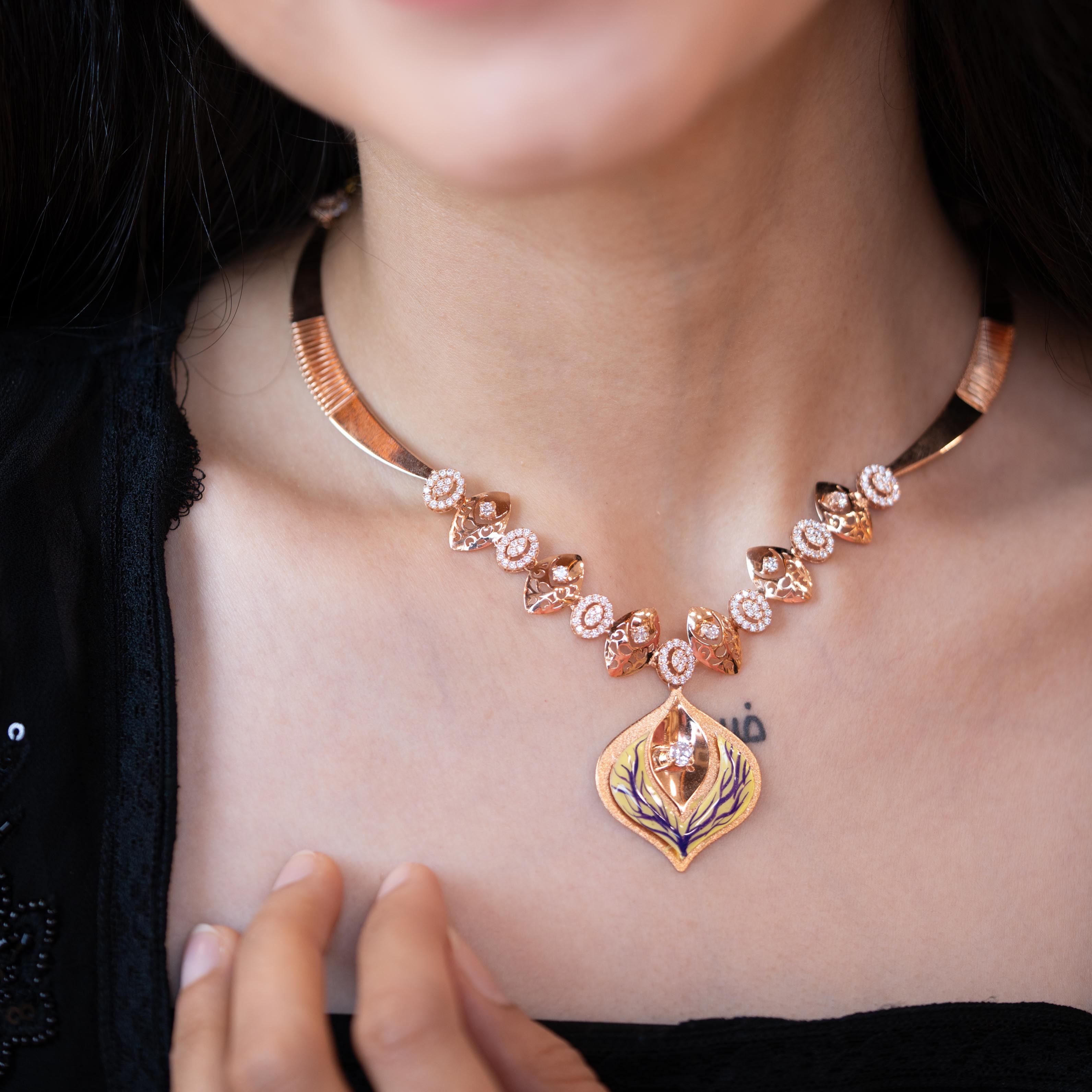 Shimmer - Rose Gold Necklace