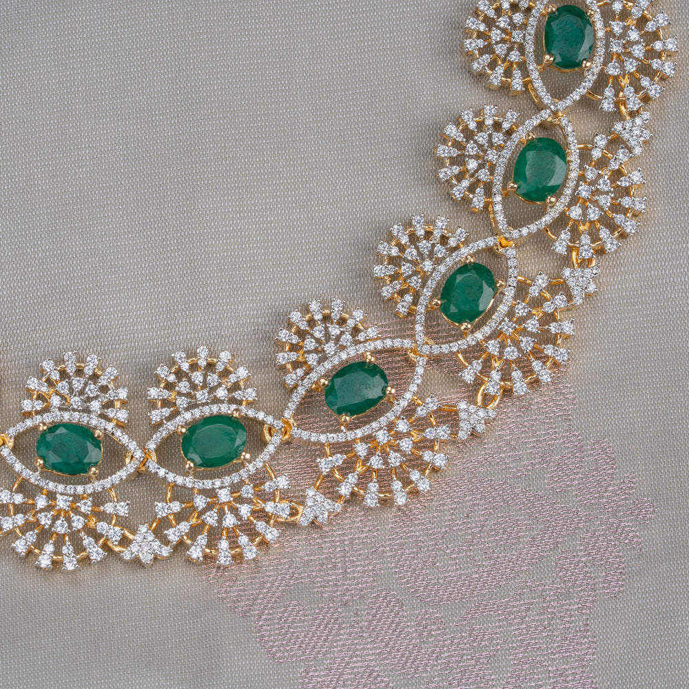 CZ Necklace & Earring