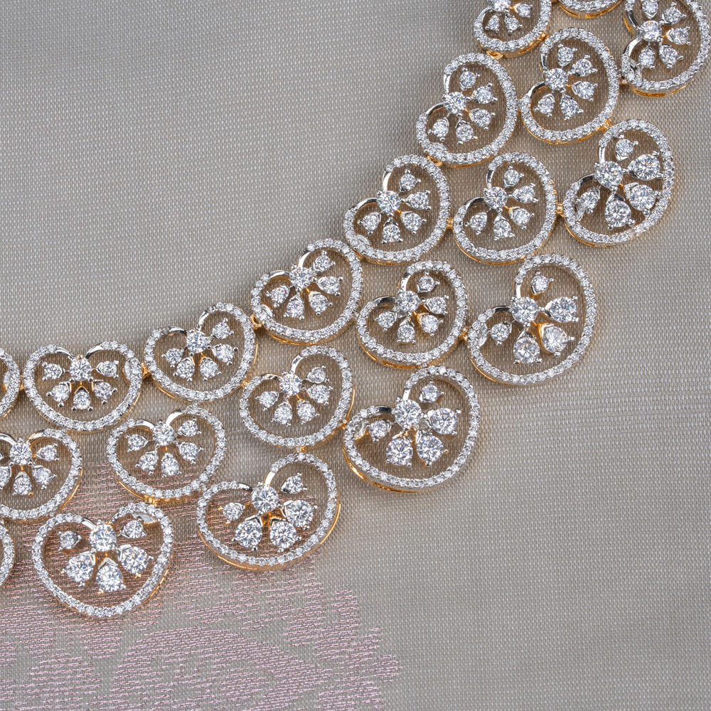 CZ Necklace & Earring