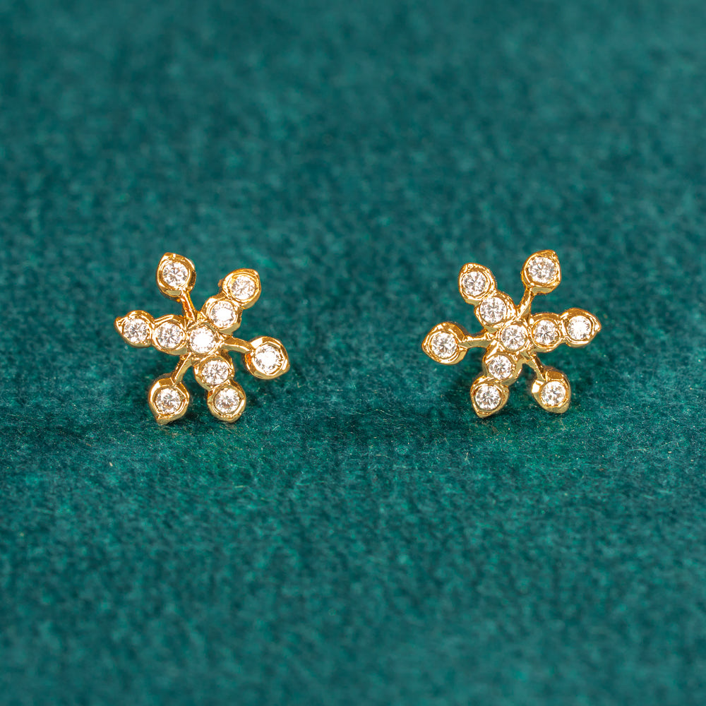 Karaikudi Floral Studs