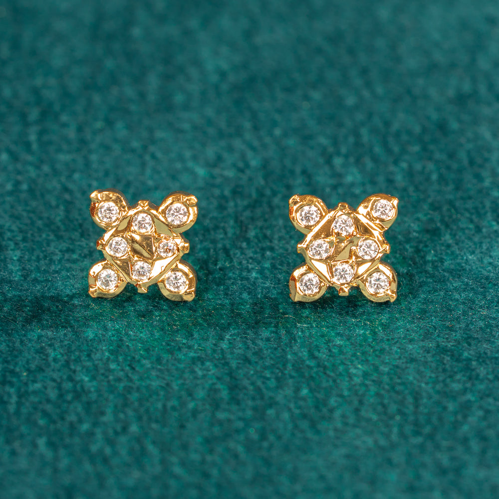 Karaikudi Floral Studs