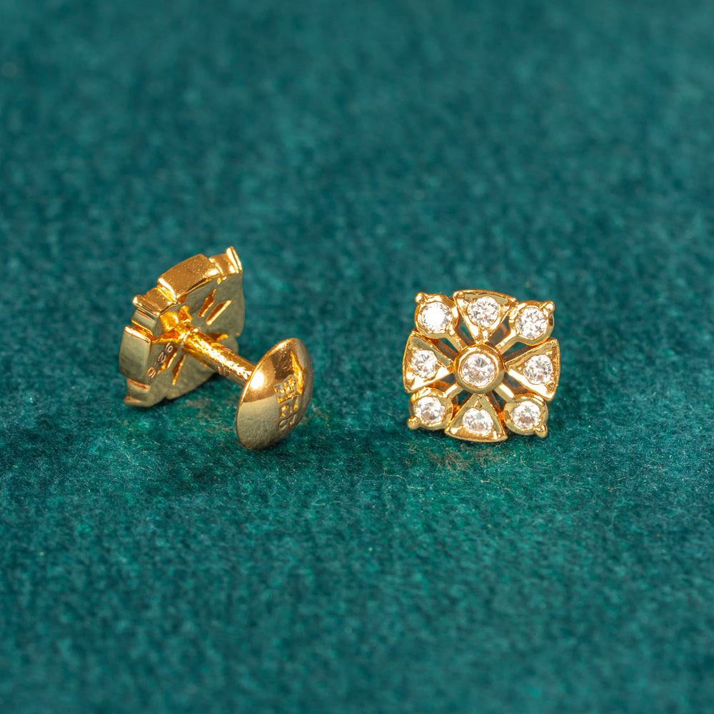 Karaikudi Floral Studs