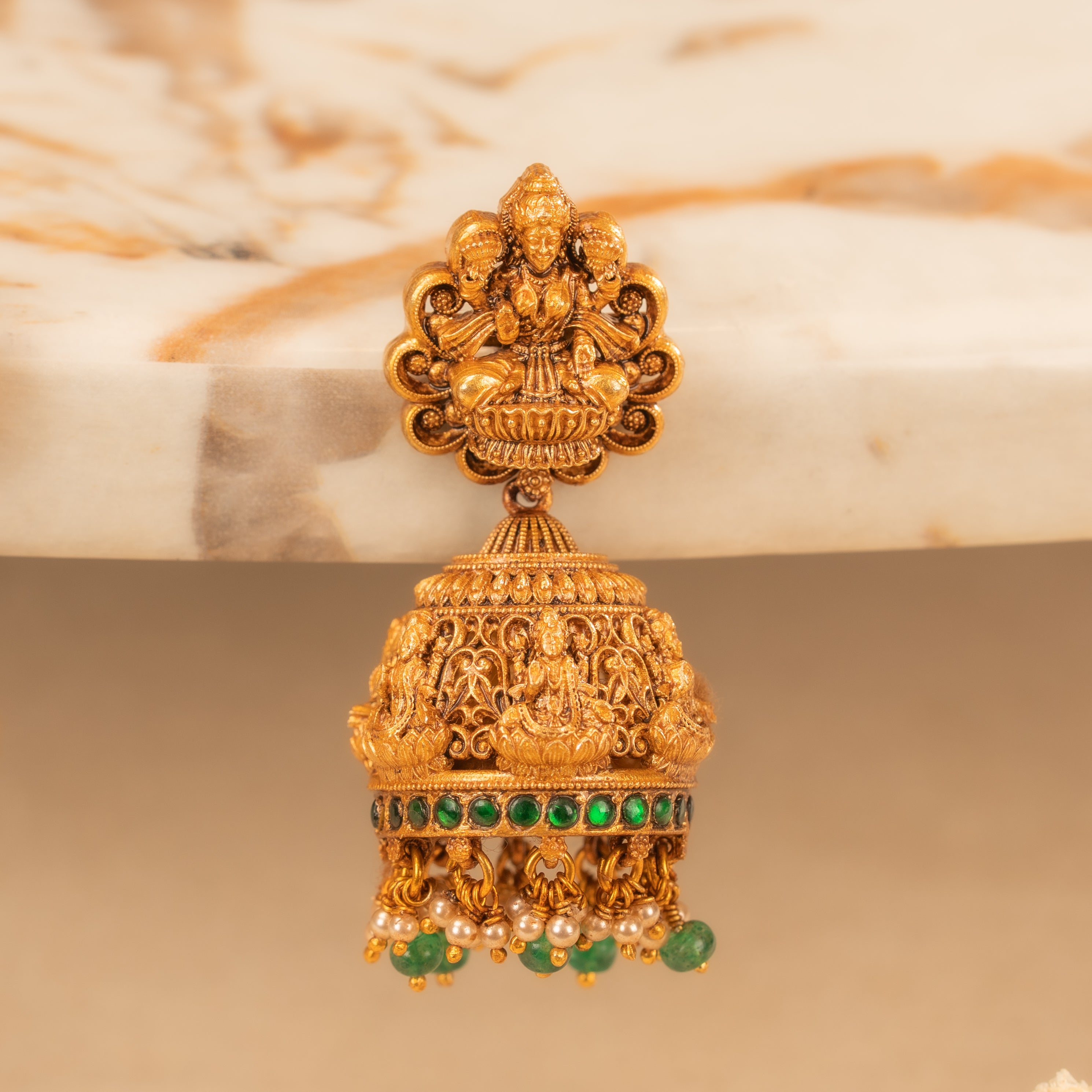 Kundan Jhumkas