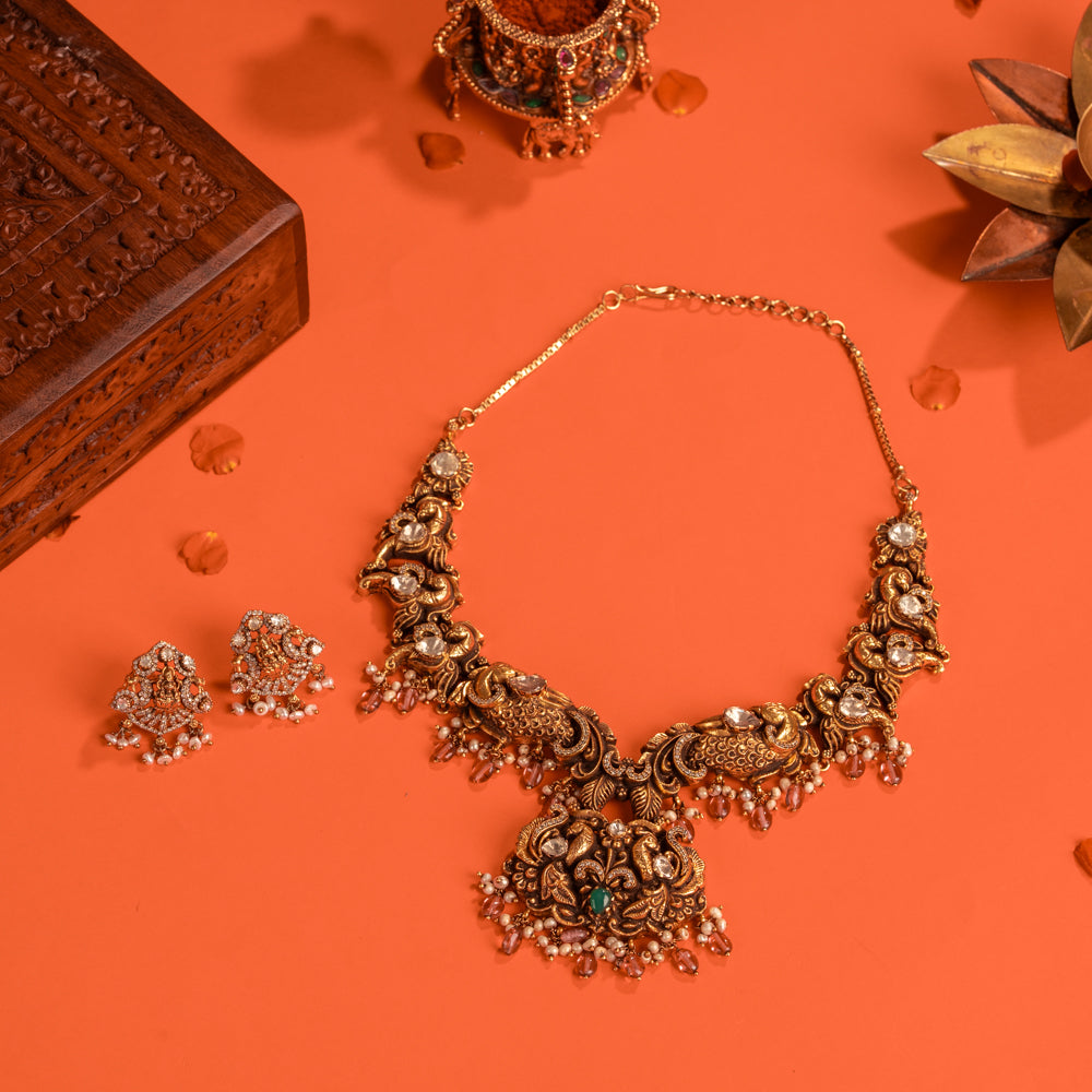 Swarnamayil Necklace Set