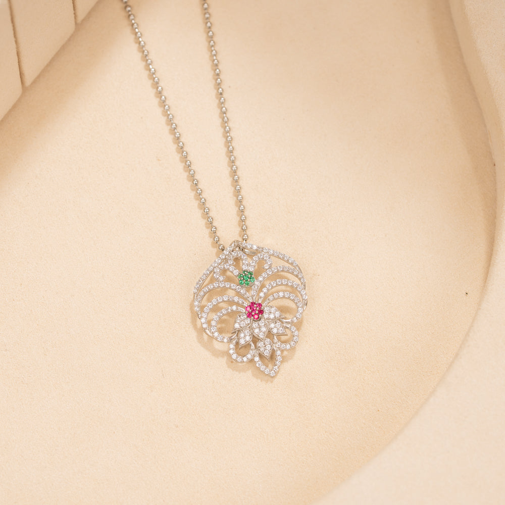 Silver Chain & Pendant Set