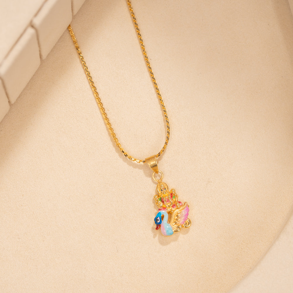 Gold Plated Chain & Pendant Set