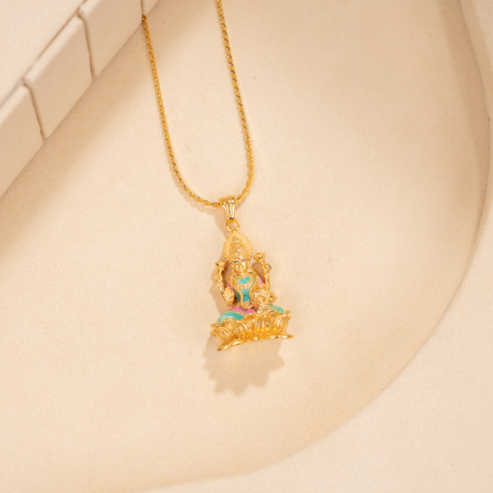 Gold Plated Chain & Pendant Set