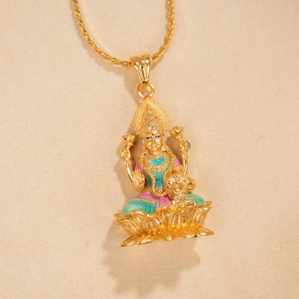 Gold Plated Chain & Pendant Set