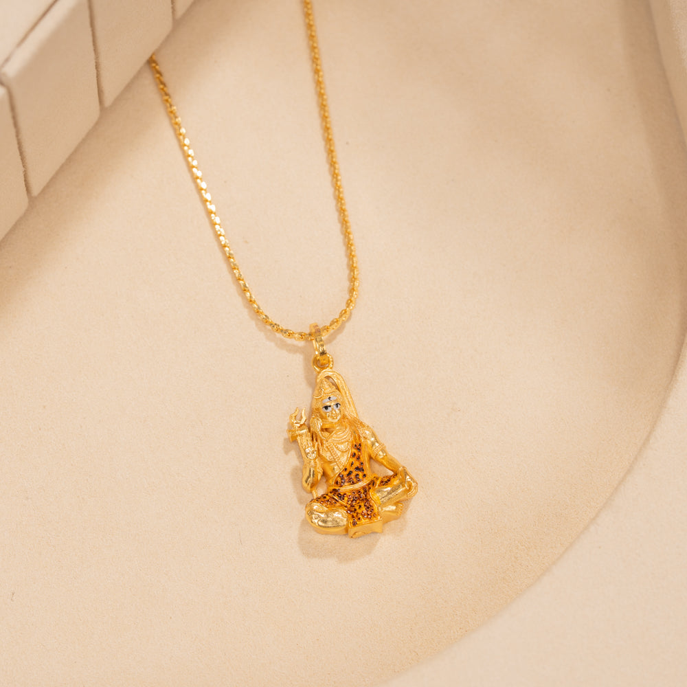 Gold Plated Chain & Pendant Set