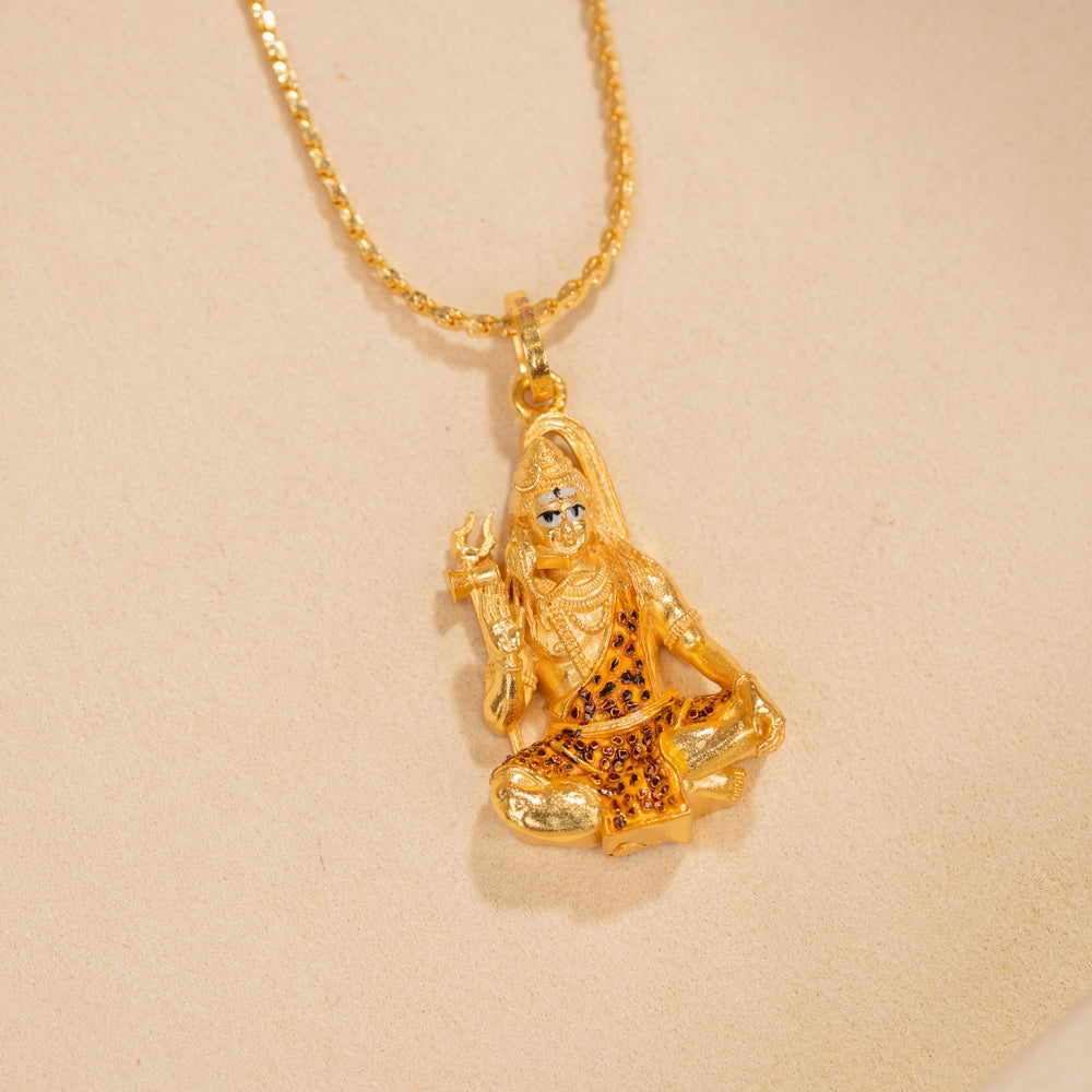 Gold Plated Chain & Pendant Set