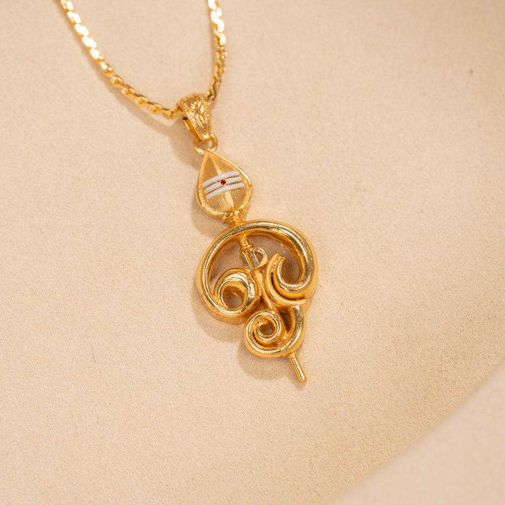 Gold Plated Chain & Pendant Set