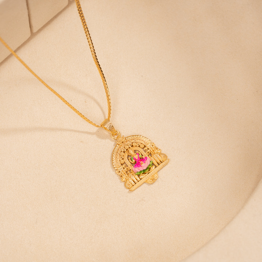 Gold Plated Chain & Pendant Set