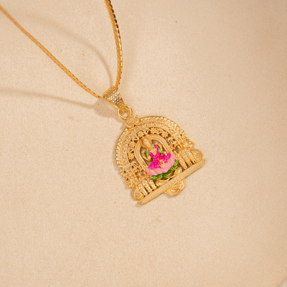 Gold Plated Chain & Pendant Set