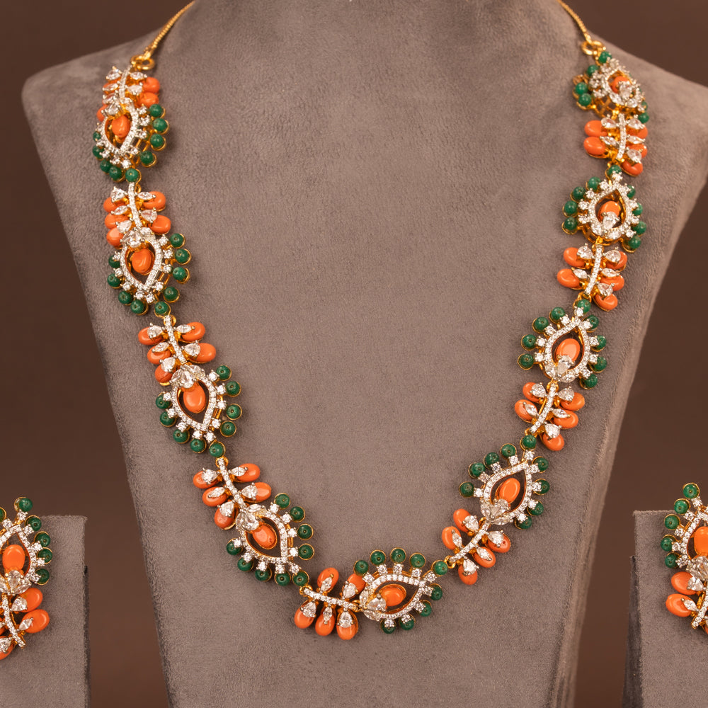 CZ Necklace and Earring