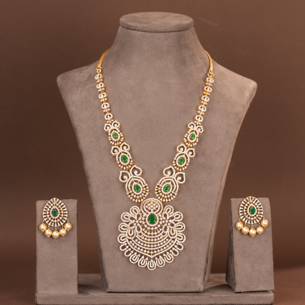 CZ Necklace and Earring