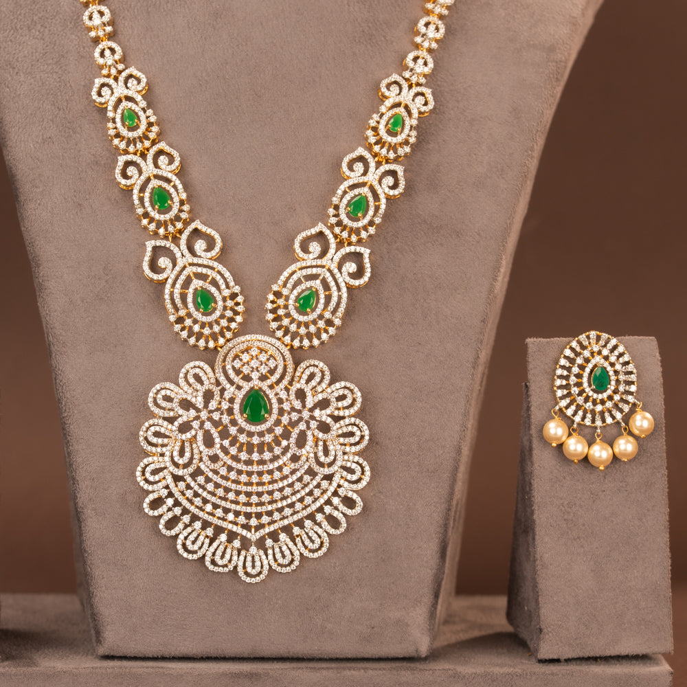 CZ Necklace and Earring