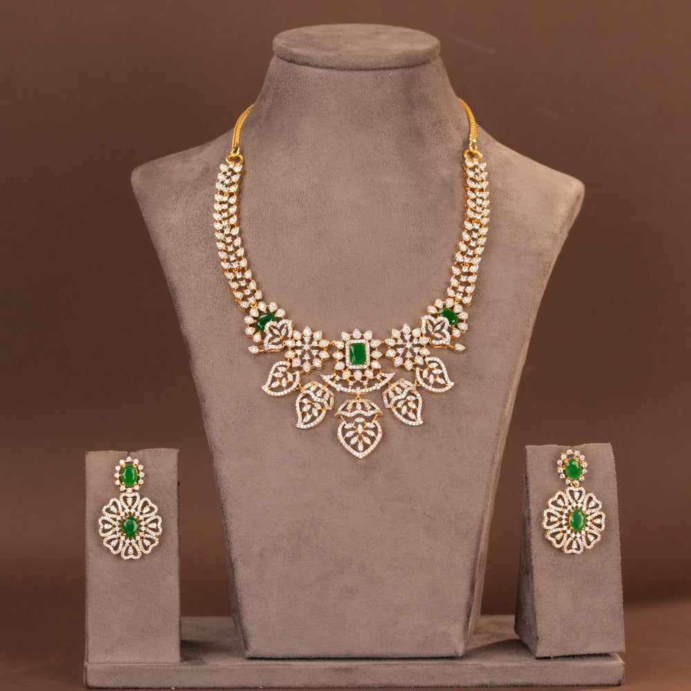 CZ Necklace and Earring