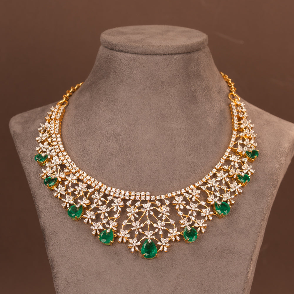 CZ Necklace and Earring