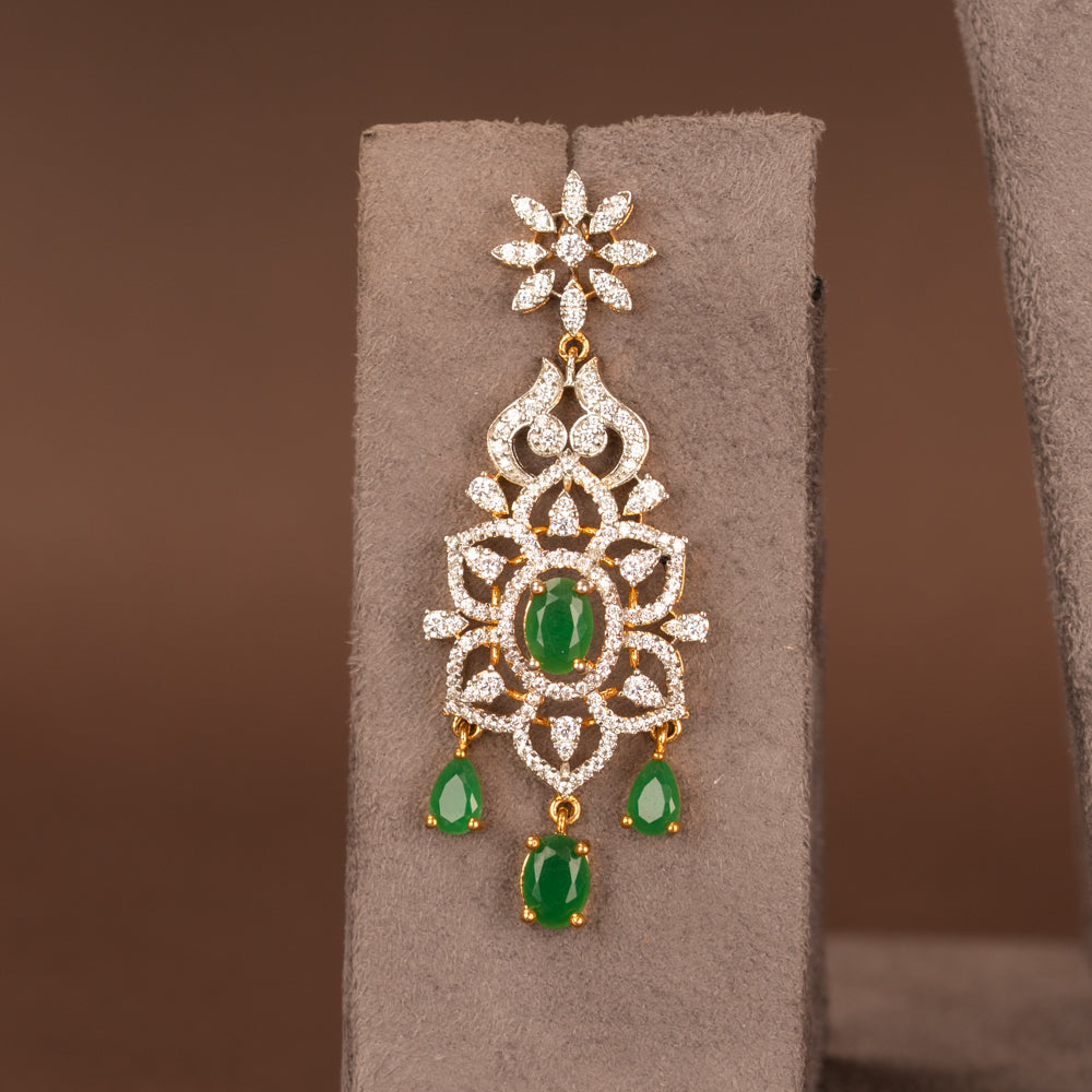 CZ Necklace and Earring