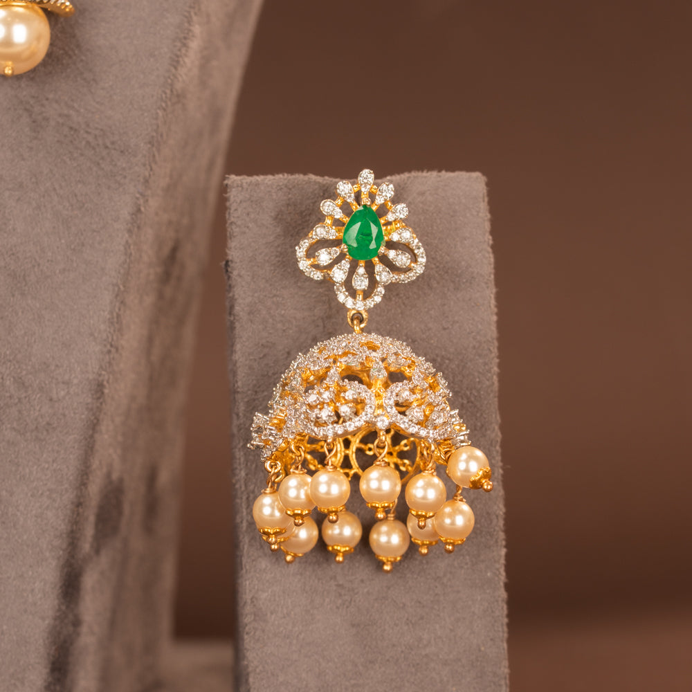 CZ Necklace and Earring