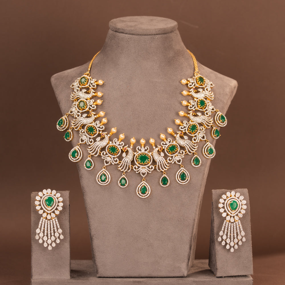 CZ Necklace and Earring