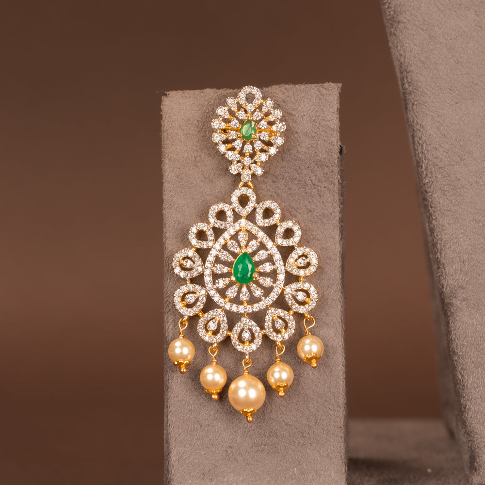 CZ Necklace and Earring