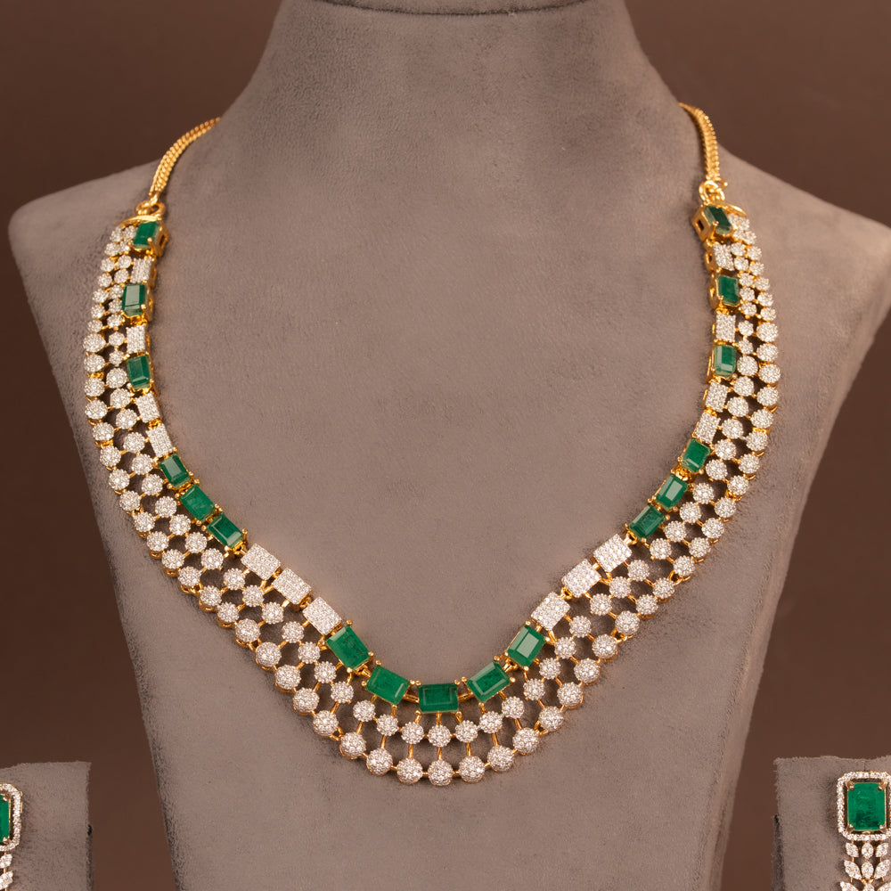 CZ Necklace and Earring