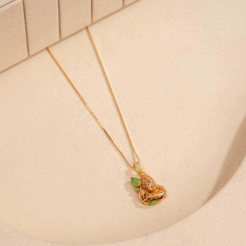 Gold Plated Chain & Pendant Set