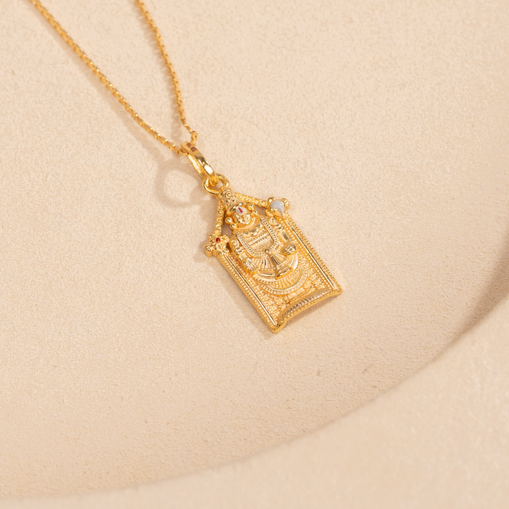 Gold Plated Chain & Pendant Set