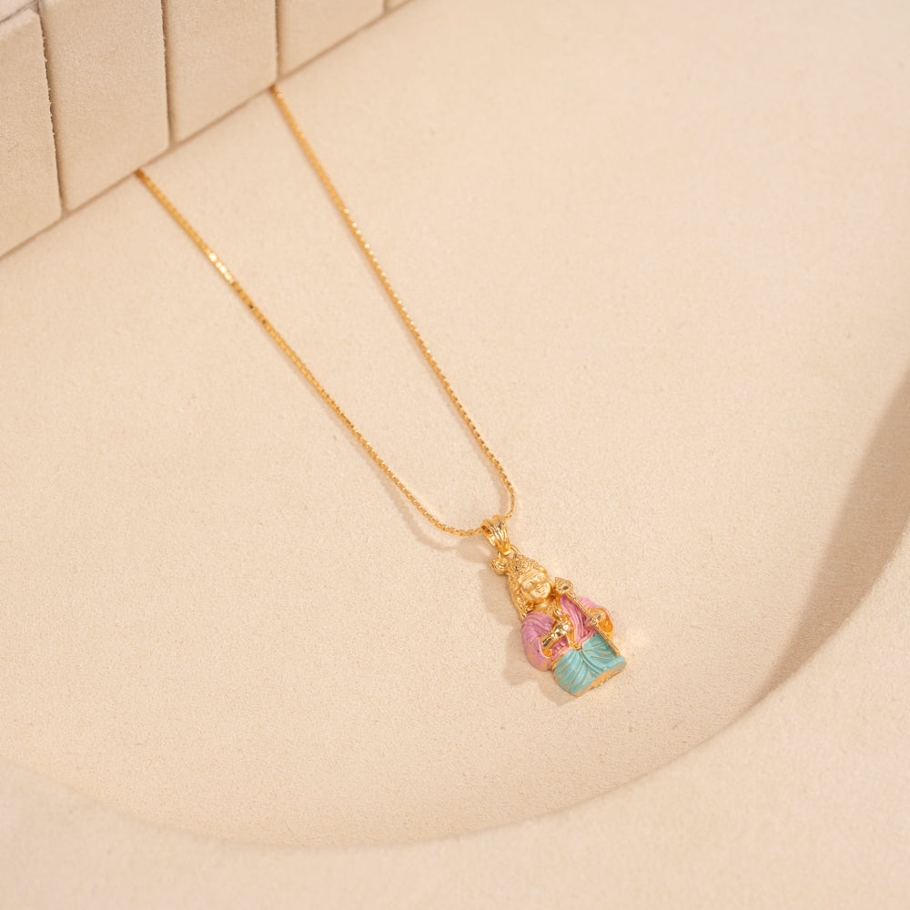 Gold Plated Chain & Pendant Set