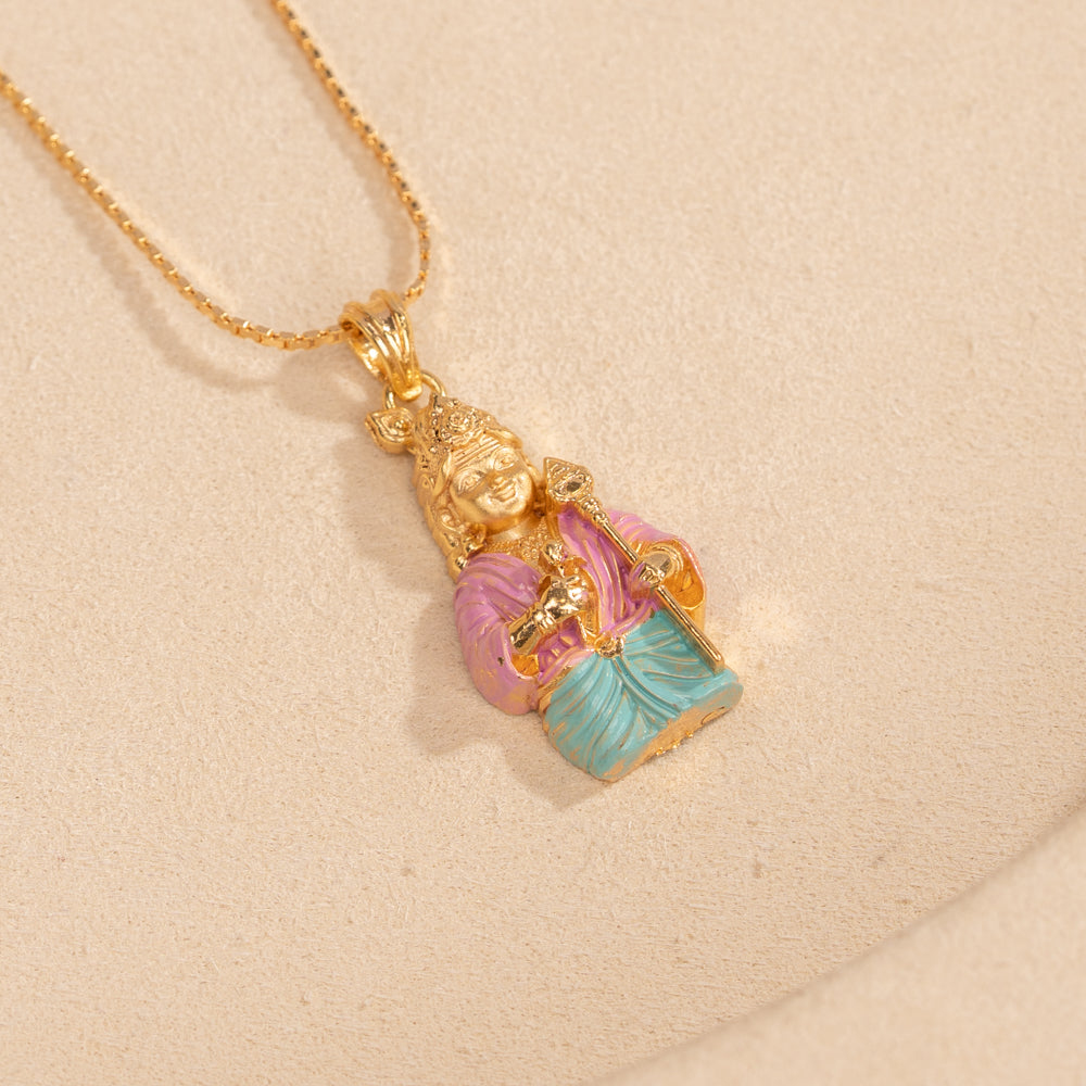 Gold Plated Chain & Pendant Set