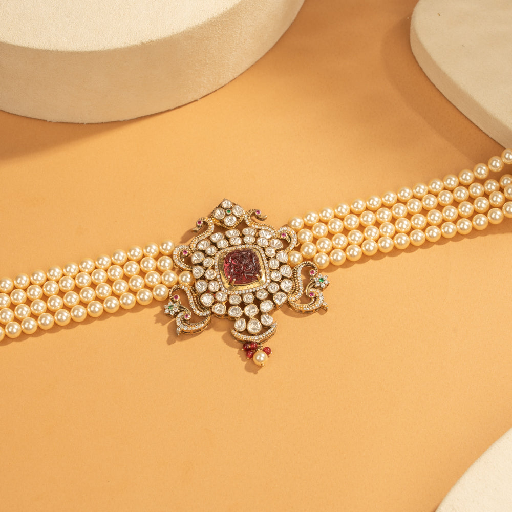 Moissanite choker