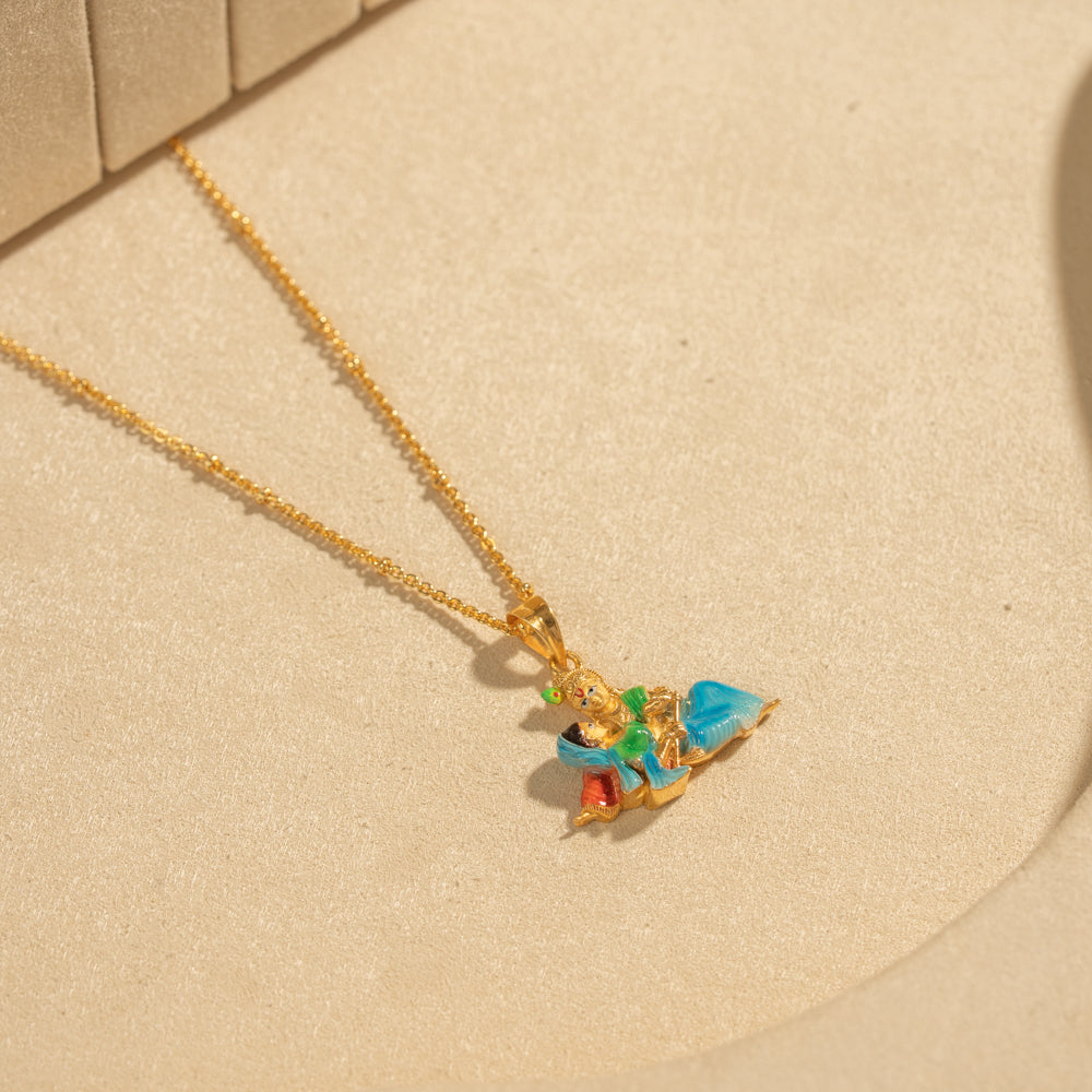 Gold Plated Chain & Pendant Set