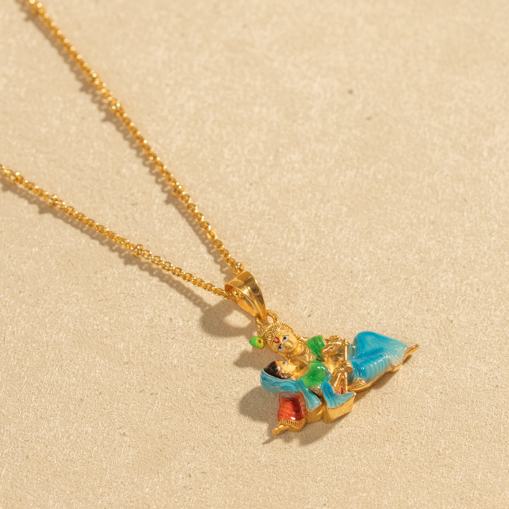 Gold Plated Chain & Pendant Set