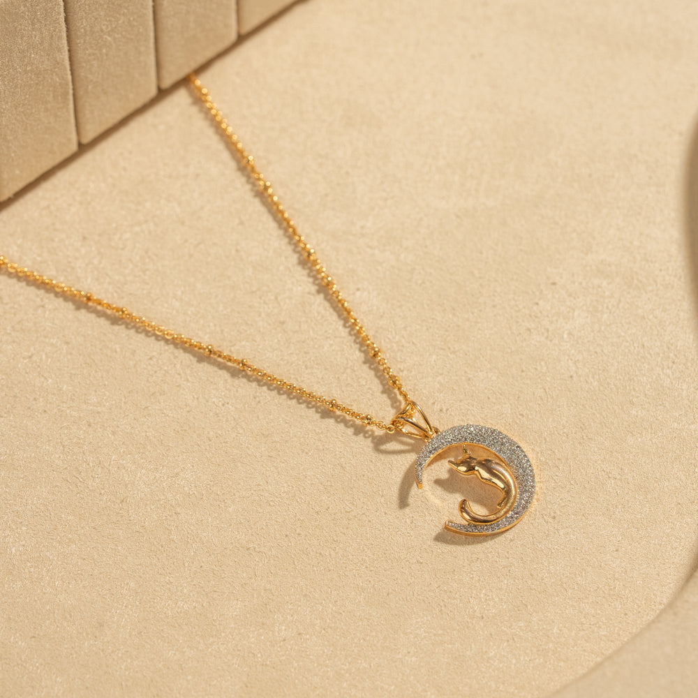 Gold Plated Chain & Pendant Set