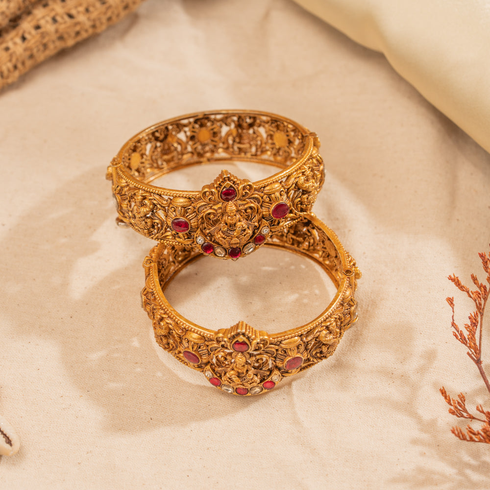 Deep Kundan Bangle