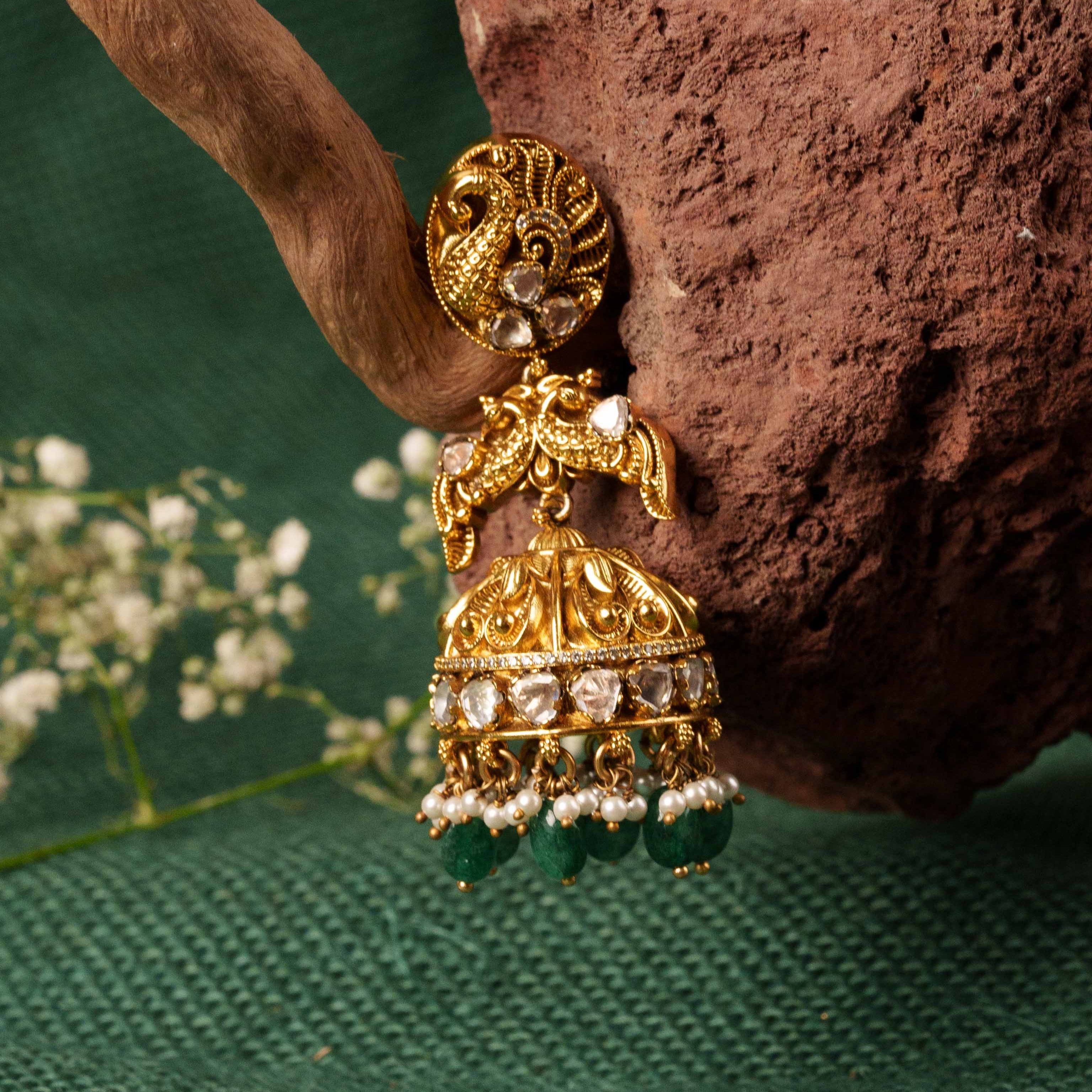 Mayil Rathi Jhumkas