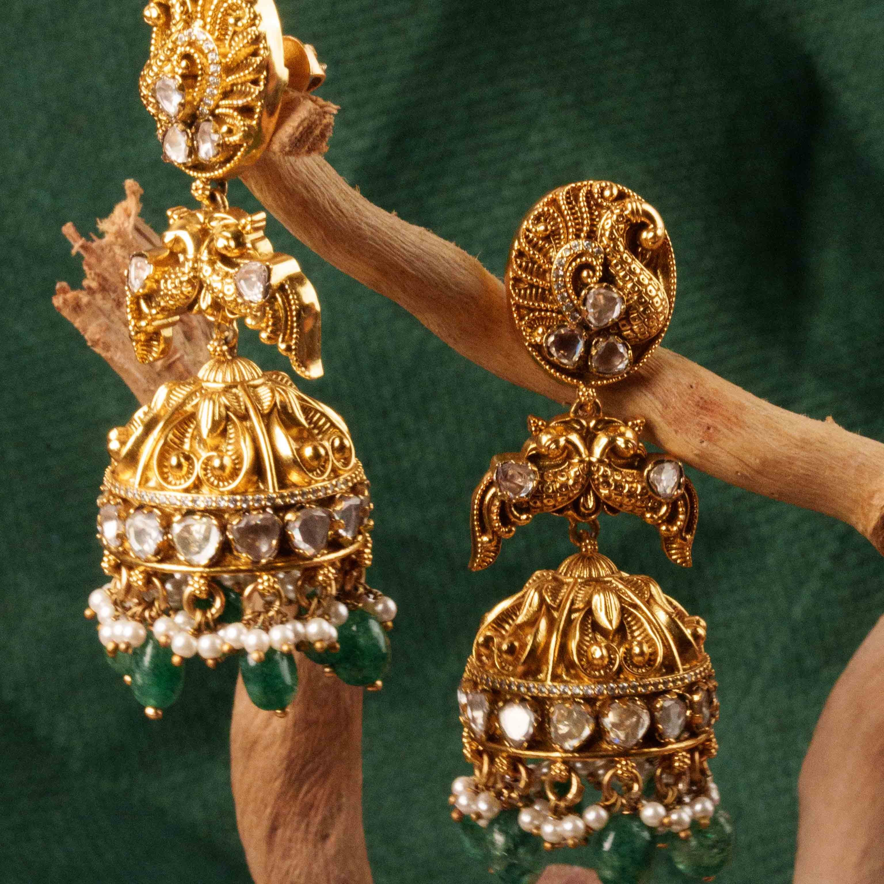 Mayil Rathi Jhumkas