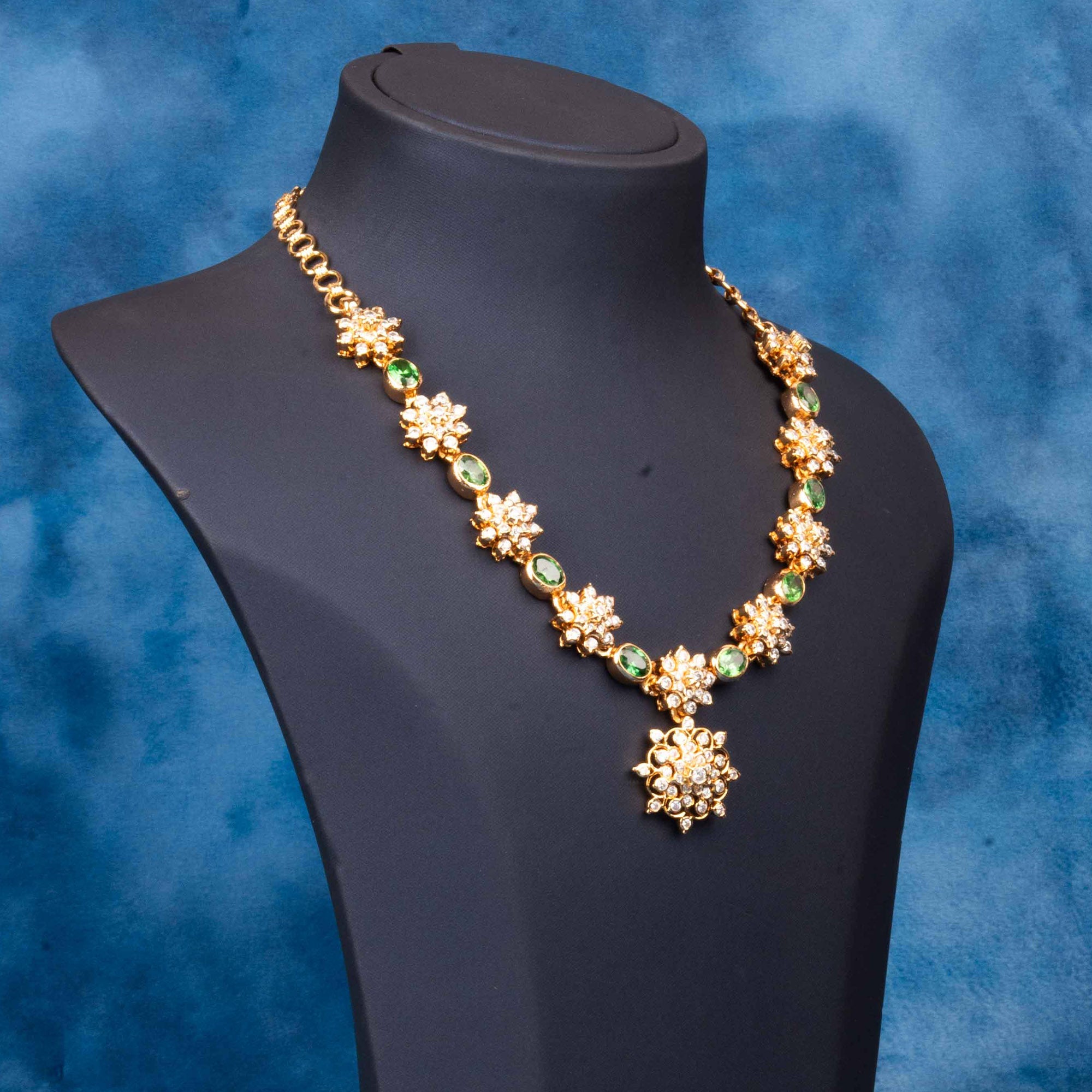 Gold Plated Ceubic Zirconia(CZ) Necklace
