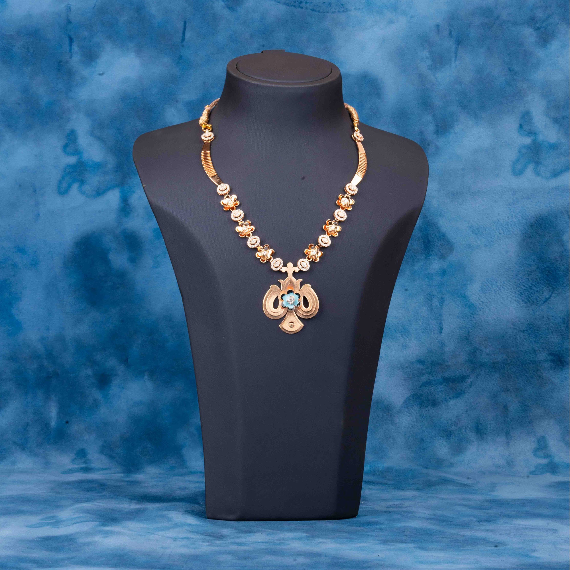 Floral - Rose Gold Necklace
