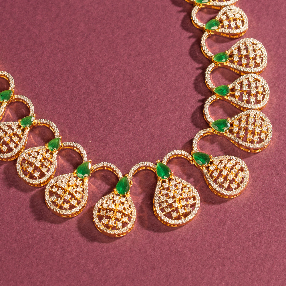 CZ Necklace and Earring