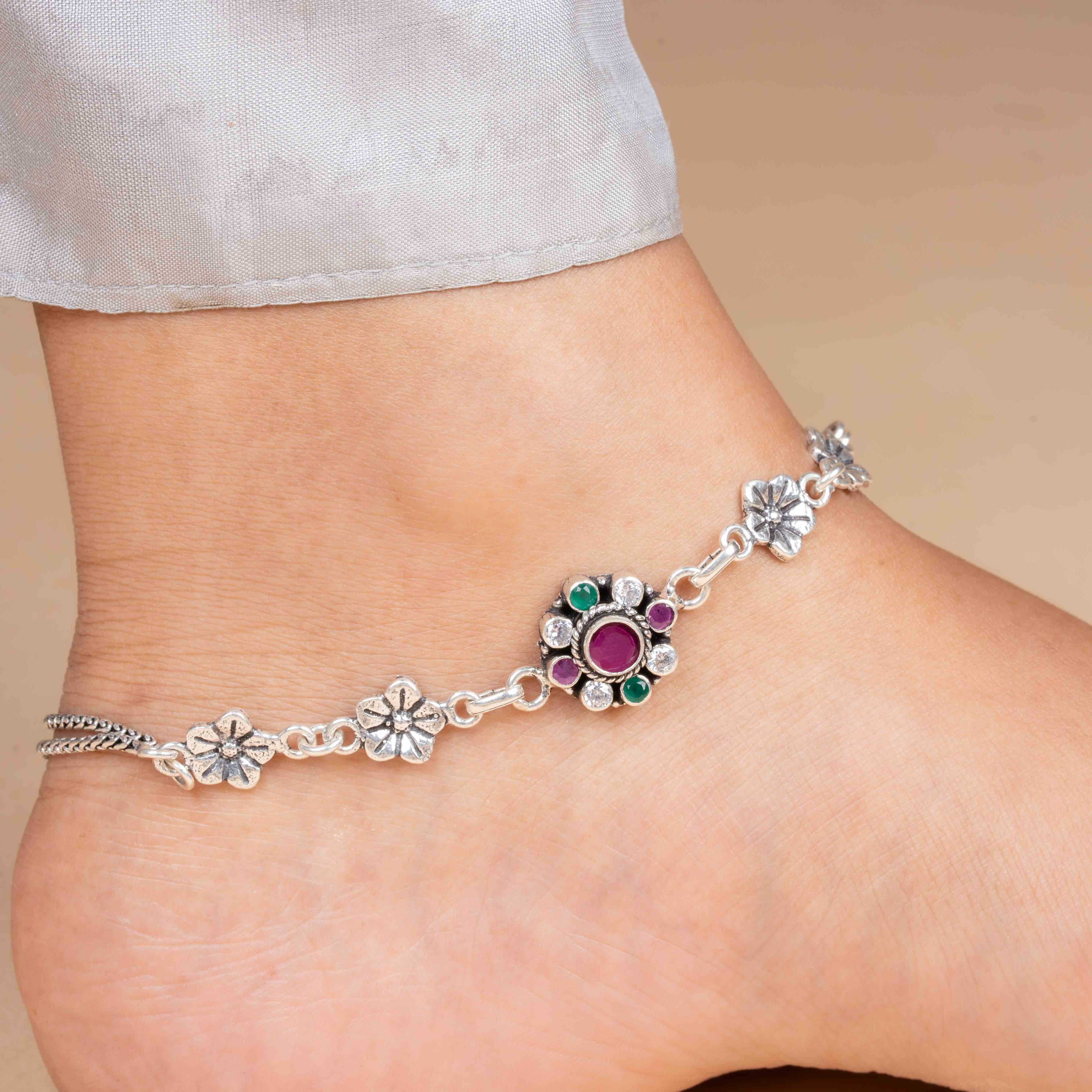 Shubhra Anklet