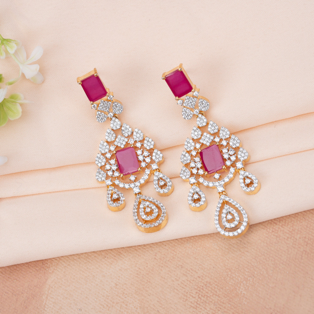 CZ Necklace & Earring