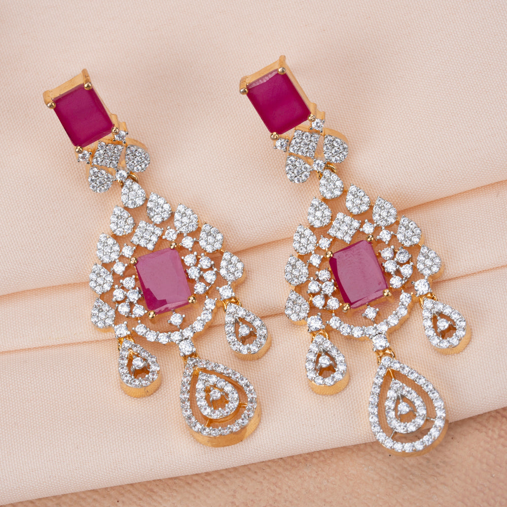 CZ Necklace & Earring