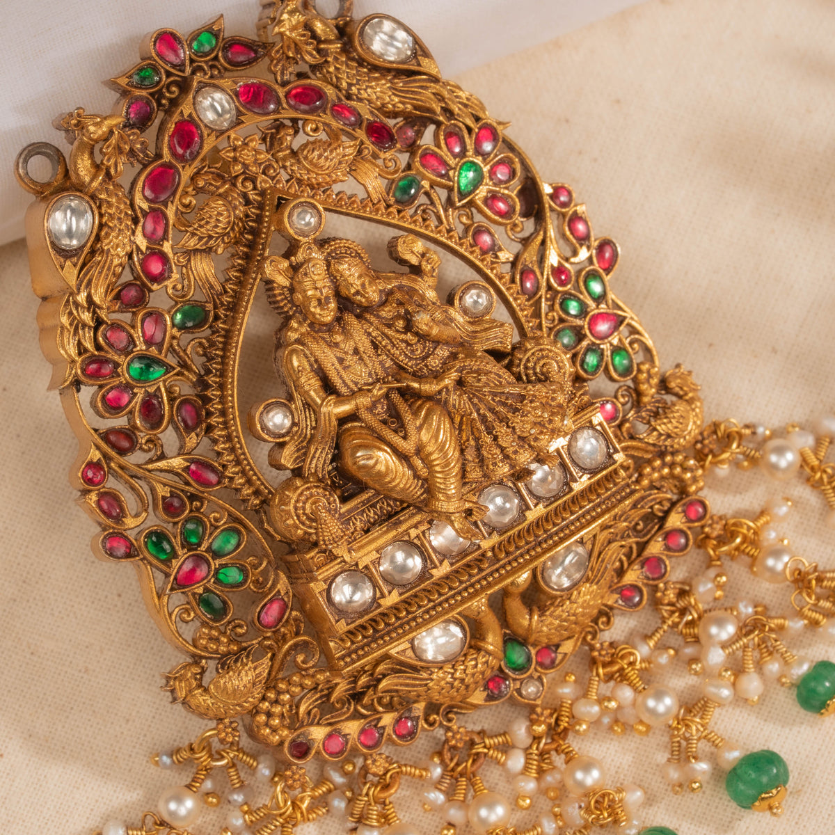 Deep Kundan Pendant