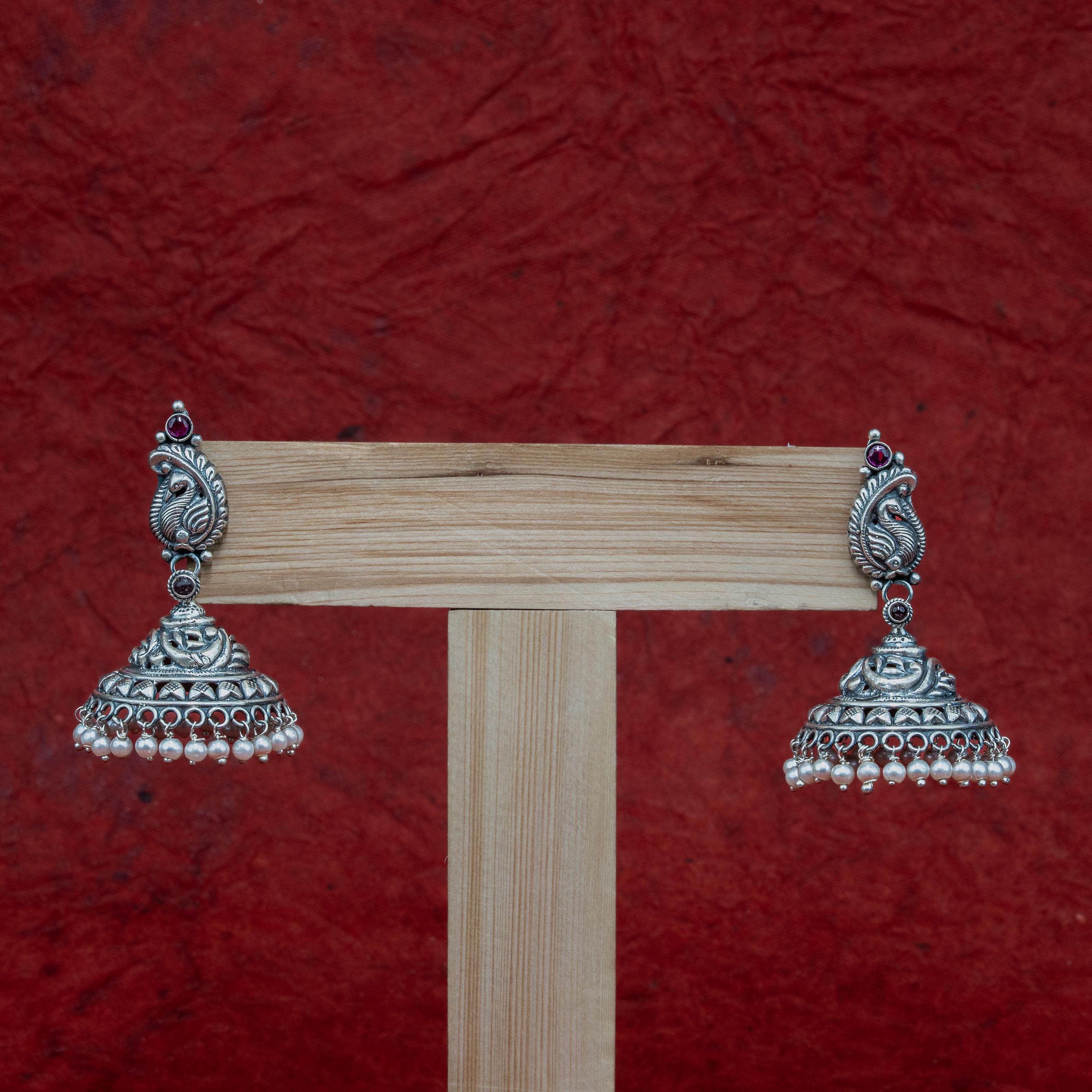 Oxidised Jhumkas