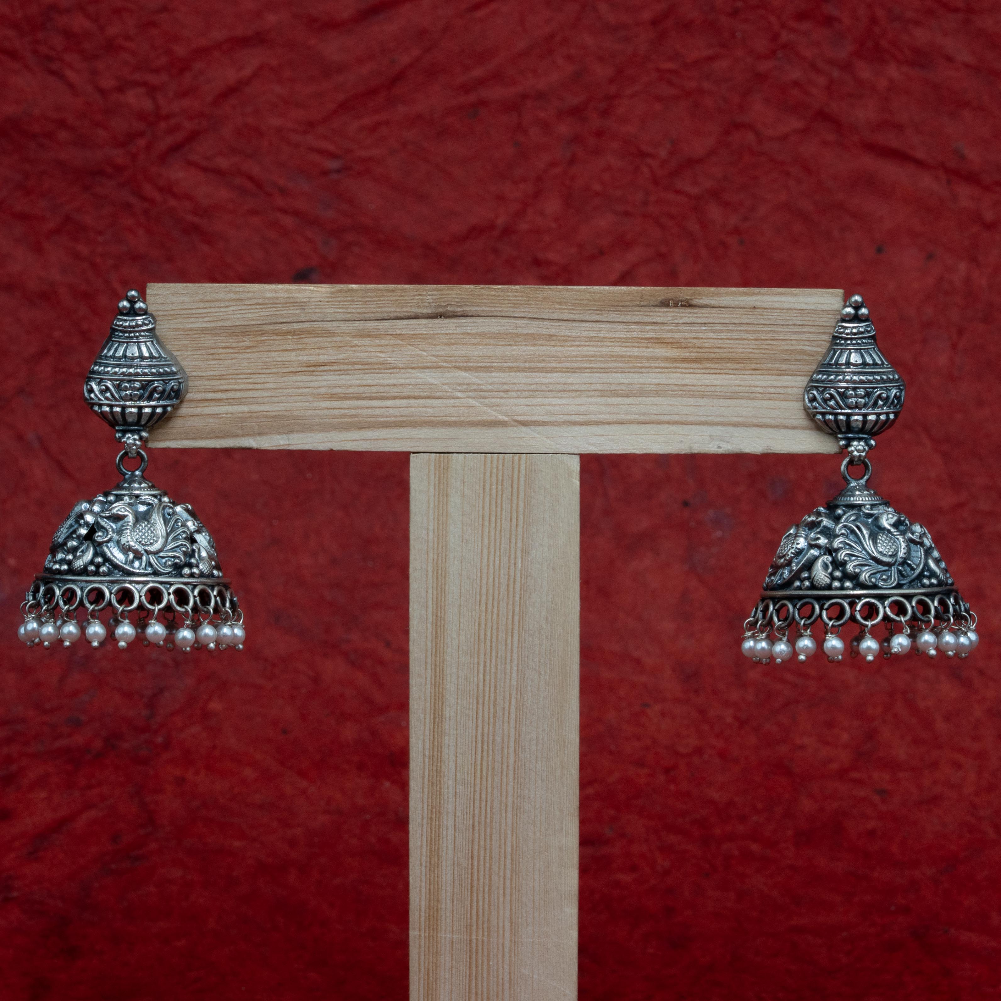 Oxidised Jhumkas
