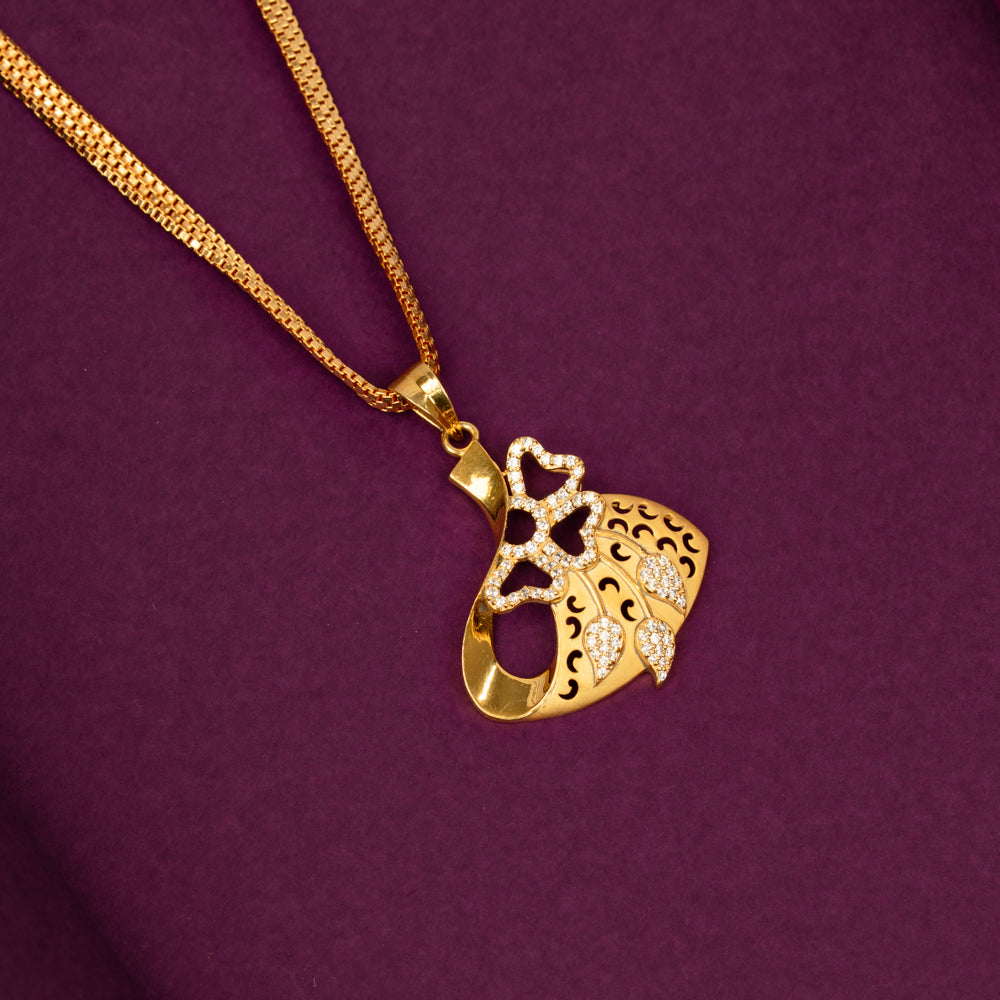 Gold Plated Chain &amp; Pendant Set